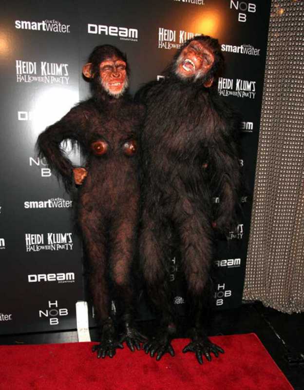 Heidi Klum and Seal Ape Costume