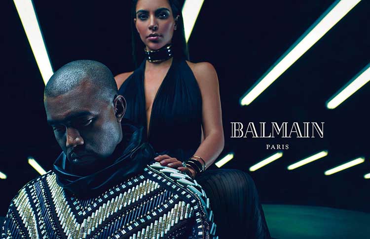 Kim Kanye Balmain